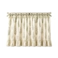 thumbnail image 1 of Farmhouse Kitchen Oven Door Curtain, 30.71x21.65 Inch Linen Blend Curtain with Bow Ties & Lace Trim for Cottage Kitchen (H), 1 of 8