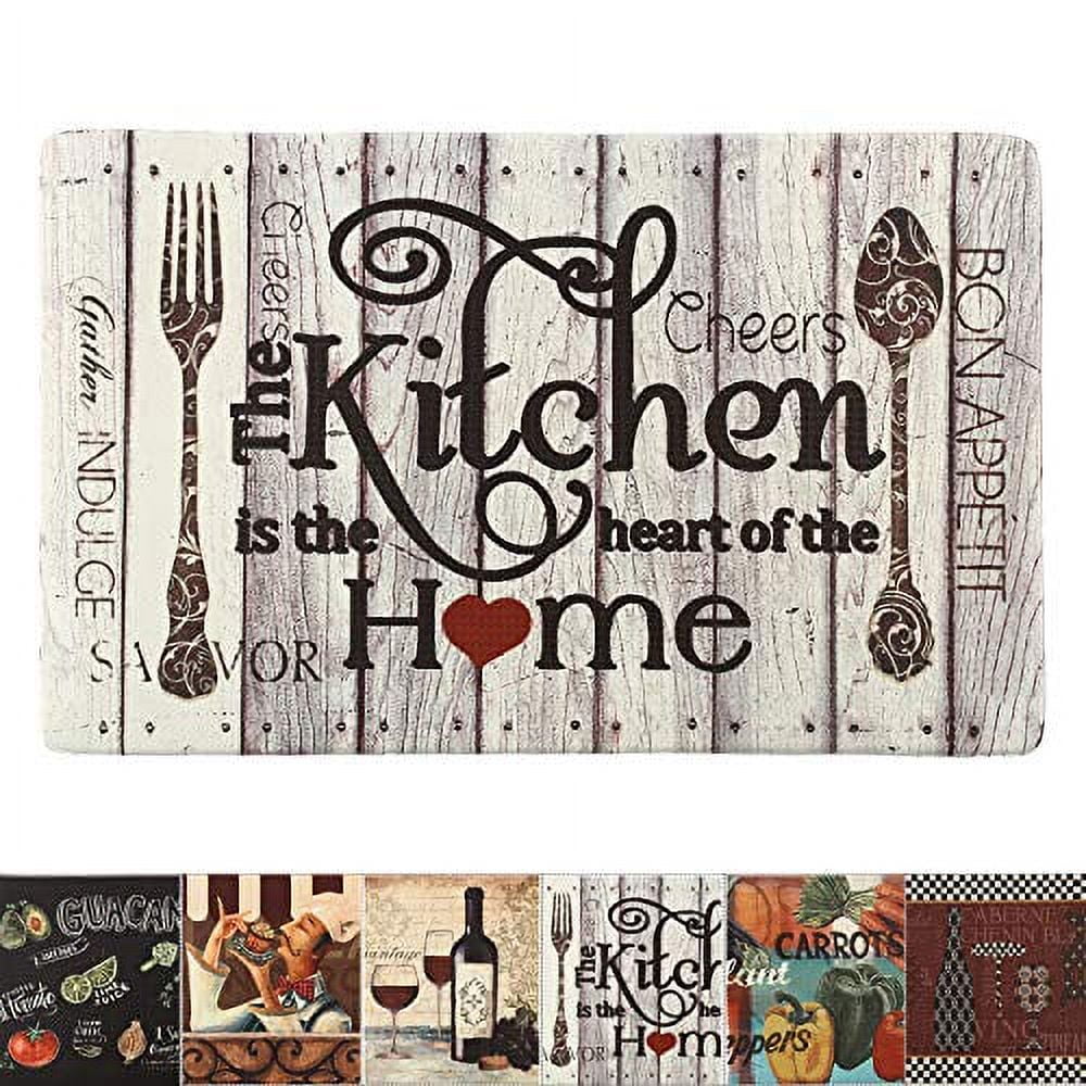 Freshmint Farmhouse Rustic Kitchen Mat, 30 x 18 in, Waterproof