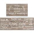 thumbnail image 1 of Farmhouse Kitchen Rug Sets of 2 Piece Non Slip Kitchen Rugs and Mats Washable Kitchen Mats for Kitchen Floor Mat Carpet Runner Rugs for Hallway Laundry Decor 17"x30"+17"x47", 1 of 6