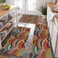 thumbnail image 1 of Farmhouse Kitchen Rug Sets 3 Pieces,Colorful Rainbow Rugs Non Slip Kitchen Rugs and Mats Set,Boho Rugs for Floor Washable Kitchen Floor Rugs for Hallway Laundry Room 20x32+20x47+20x59 Inch, 1 of 3