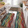 thumbnail image 1 of Farmhouse Kitchen Rug Sets 3 Pieces, Stripes Rainbow Rugs Non Slip Kitchen Rugs and Mats Set,Boho Rugs for Floor Washable Kitchen Floor Rugs for Hallway Laundry Room 20x32+20x47+20x59 Inch, 1 of 3