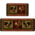 thumbnail image 1 of Farmhouse Kitchen Rugs and Mats Set of 2, Farm Rooster Kitchen Mat, Seasonal Holiday Cooking Sets Washable Non-Slip Floor Mats for Home Kitchen Decor - 17x29 and 17x47 Inch, 1 of 6