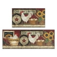 thumbnail image 1 of Farmhouse Kitchen Rugs and Mats Set of 2, Farm Rooster Kitchen Mat, Seasonal Holiday Cooking Sets Washable Non-Slip Floor Mats for Home Kitchen Decor - 17x29 and 17x47 Inch, 1 of 8