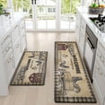 thumbnail image 1 of Farmhouse Kitchen Rugs Set 2 Piece PVC Kitchen Mat Waterproof, Farm Rooster Kitchen Floor Mats Runner Rug Washable, Non Slip Standing Comfort Mat for Sink Home Office, 1 of 6