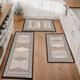 thumbnail image 1 of Farmhouse Kitchen Rugs Set 3 Piece, Boho Kitchen Mats for Floor, Non-Slip Kitchen Rug Waterproof Mats for Kitchen, Runner Rugs for Hallway Laundry Holiday Sink Decor, 1 of 12