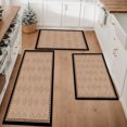 thumbnail image 1 of Farmhouse Kitchen Rugs Set 3 Piece, Boho Kitchen Mats for Floor, Non-Slip Kitchen Rug Waterproof Mats for Kitchen, Runner Rugs for Hallway Laundry Holiday Sink Decor, 1 of 12