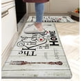 thumbnail image 1 of Farmhouse Kitchen Rugs Sets of 2 Cushioned Anti Fatigue Kitchen Mats for Floor Non Slip Memory Foam Kitchen Floor Mats Waterproof Comfort Standing Mats for Kitchen, Sink, 17"x28"+17"x47", 1 of 6