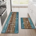 thumbnail image 1 of Farmhouse Kitchen Rugs Sets of 2, Waterproof Kitchen Mats for Floor, Cushioned Anti Fatigue Mats for Kitchen Floor Mat, Kitchen Rugs Non Slip Washable 18'''' x 48'''' + 18'''' x 30'''', 1 of 1