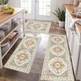 thumbnail image 1 of Farmhouse Kitchen Rugs Sets of 3, Kitchen Runner Rugs Non Slip Washable, Boho Kitchen Mats for Floor, Indoor Door Mat Entrance, Laundry Room Rug, Thick Kitchen Floor Mat Carpet, 1 of 6