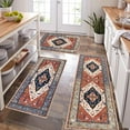thumbnail image 1 of Farmhouse Kitchen Rugs Sets of 3, Kitchen Runner Rugs Non Slip Washable, Boho Kitchen Mats for Floor, Indoor Door Mat Entrance, Laundry Room Rug, Thick Kitchen Floor Mat Carpet, 1 of 6