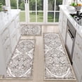 thumbnail image 1 of Farmhouse Kitchen Rugs Sets of 3 Non Slip Washable Kitchen Rugs and Mats Boho Kitchen Mats for Floor Kitchen Runner Rug Kitchen Carpet Rug Runner for Hallways Kitchen Laundry, 1 of 6