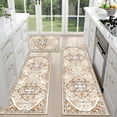 thumbnail image 1 of Farmhouse Kitchen Rugs Sets of 3 Non Slip Washable Kitchen Rugs and Mats Boho Kitchen Mats for Floor Kitchen Runner Rug Kitchen Carpet Rug Runner for Hallways Kitchen Laundry, 1 of 6
