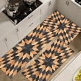 thumbnail image 1 of Farmhouse Kitchen Rugs Sets 3 Piece with Runner Soft Kitchen Floor Mat Black Brown Geometric Rugs Kitchen Carpet and Rug Non Slip Washable Rugs for Bathroom Entryway Front Door Laundry, 1 of 4