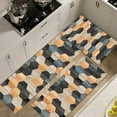 thumbnail image 1 of Farmhouse Kitchen Rugs Sets 3 Piece with Runner Soft Kitchen Floor Mat Teal Blue Black Patchwork Rugs Kitchen Carpet and Rugs Non Slip Washable for Bathroom Entryway Front Door Laundry Room, 1 of 5