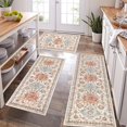 Farmhouse Kitchen Rugs Sets of 3, Kitchen Runner Rugs Non Slip Washable