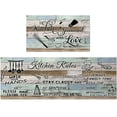 thumbnail image 1 of Farmhouse Kitchen Rugs Sets of 2 Non Slip Washable Farmhouse Kitchen Mats for Floor 2 Piece Country Rustic Rug Mat Set Home Decor, 1 of 6