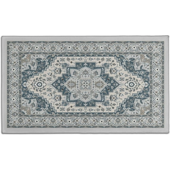 Farmhouse Kitchen Rugs and Mats 30x17 Inch, Gray Boho Kitchen Rug, Washable Non Skid Floor Mat for Home Kitchen Decor