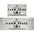 thumbnail image 1 of Farmhouse Kitchen Rugs and Mats Style Anti Fatigue for Floor Non Slip Mat Farm House Waterproof Washable Rug Runner Laundry 17x24+17x48inch Grey, 1 of 6