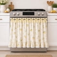 thumbnail image 1 of Farmhouse Kitchen Stove Curtain – Oven Skirt with Ribbon Ties, Decorative Front Cover for Oven, 1 of 8