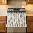 thumbnail image 1 of Farmhouse Kitchen Stove Curtain, Ruffled Lace Trim Stove Cover Curtain with Floral Prints, Decorative Oven Door Curtain for Vintage Kitchen Decor, 1 of 8