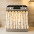 thumbnail image 1 of Farmhouse Kitchen Stove Curtain, Ruffled Lace Trim Stove Cover Curtain with Floral Prints, Decorative Oven Door Curtain for Vintage Kitchen Decor, 1 of 8