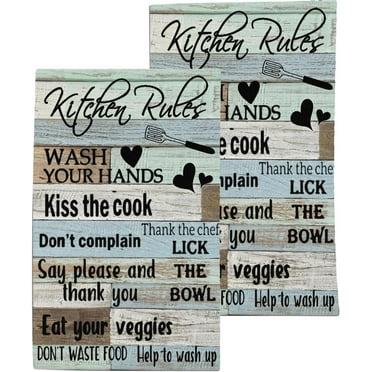 Farmhouse Kitchen Towels Dish Towels Set of 2, Meaningful Kitchen Towels and Dishcloths,Decorative Dish Towels for Home, Fun Cute Hand Towels, Flour Sack Tea Towels for Kitchen 18x26 Inch.