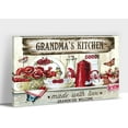 thumbnail image 1 of Farmhouse Kitchen Wall Art, Rustic Kitchen Canvas Prints, Vintage Theme Grandma''s Kitchen Signs Pictures, Framed Blessed Quotes Painting, Country Home Kitchen Wall Decorations Artwork 12x18, 1 of 6