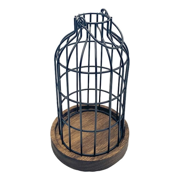 Farmhouse Lantern Pillar Candle Holder Metal Cage Candle Lantern for Holiday S