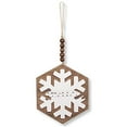 thumbnail image 1 of Farmhouse Large Snowflake Ornament - Primitive Boho Décor, 1 of 5
