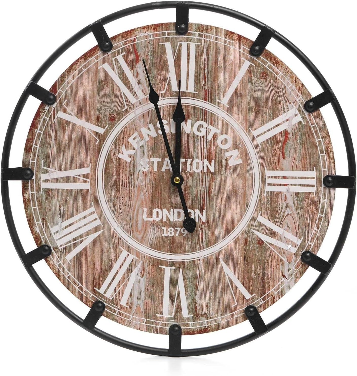 Farmhouse Large Wall Clock Decor , Silent Non-Ticking Battery Operated ...