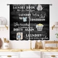 thumbnail image 1 of Farmhouse Laundry Room Curtains,Rustic Watercolor Hanging Clothes Laundry Drapes for Country Kitchen Bedroom Living Room Windows Treatment 2 Panel,55X39 Inch, 1 of 5
