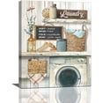 thumbnail image 1 of Farmhouse Laundry Room Wall Art Laundry Schedule Funny Rules Wall Decor Country Laundry Room Sign Pictures Painting Print Framed Artwork for Bathroom Laundry Room Decor 16"x20", 1 of 5