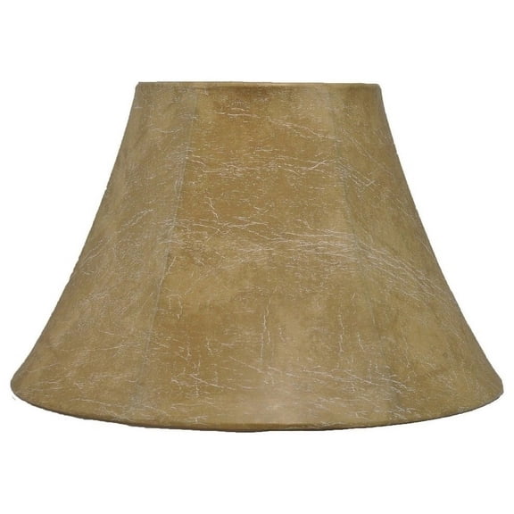 Farmhouse Leather Bell Lampshade, 9" to 16" Bottom Size 16"