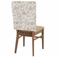 thumbnail image 1 of Farmhouse Light Grey Floral Chair Back Covers Set of 6, Linen Boho Paisley Flower Rustic Stretch Dining Chair Back Slipcovers Removable Seat Cover for Kitchen Restaurant Hotel Cafe, 1 of 9