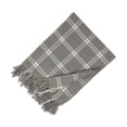 thumbnail image 1 of Farmhouse Living Double Windowpane Plaid Fringe Throw Blanket, 1 of 5