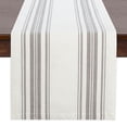thumbnail image 1 of Farmhouse Living Homestead Stripe Table Runner in White/Grey, 1 of 5