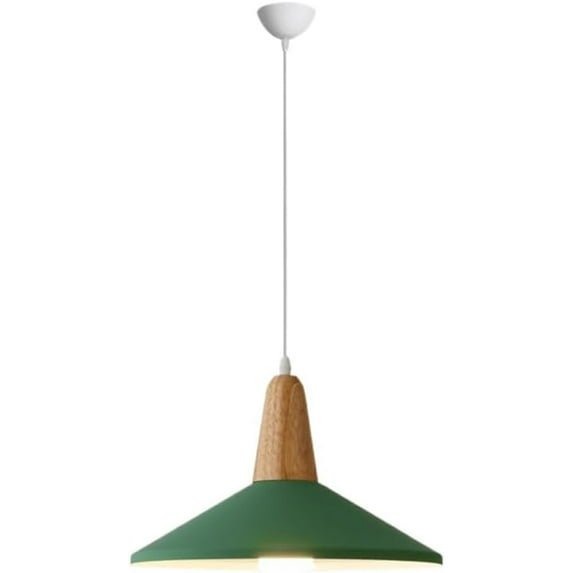 Farmhouse Metal Pendant Light Fixture for Kitchen Island, Colorful Vintage Pendant Lighting for Dining Room, Simple Retro Pendant Lamp, Rustic Pendant Light for Warehouse Garage Barn Shop