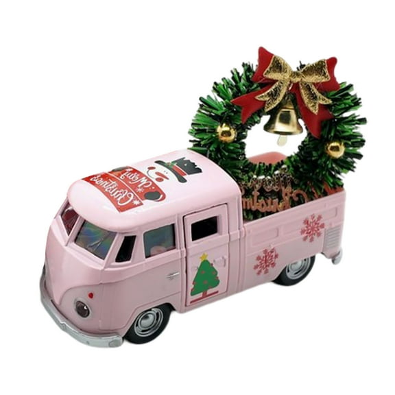 Farmhouse Metal Pickup Truck Planter Desktop Ornament for Indoor Outdoor Holiday Centerpiece