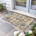 thumbnail image 1 of Farmhouse Morocco Door Mat Indoor Outdoor, Boho Abstract Shabby Texture Art Non Slip Welcome Mat with Rubber Backing, Absorbent Fabric Front Door Mats Entryway Rug for Home Patio Entrance 24"x36", 1 of 9