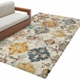 thumbnail image 1 of Farmhouse Morocco Living Room Rug 4x6 Washable Area Rug for Bedroom, Non-Slip Dining Room Rugs Boho Abstract Shabby Texture Art Indoor Carpet for Kitchen Entryway Office Nursery Laundry, 1 of 9