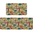 thumbnail image 1 of Farmhouse Mushroom Kitchen Rugs and Mats Set of 2, Mushroom Kitchen Rug Non-Slip Washable Floor Mat for Home Kitchen Decor - 17x29 and 17x47 Inch, 1 of 5