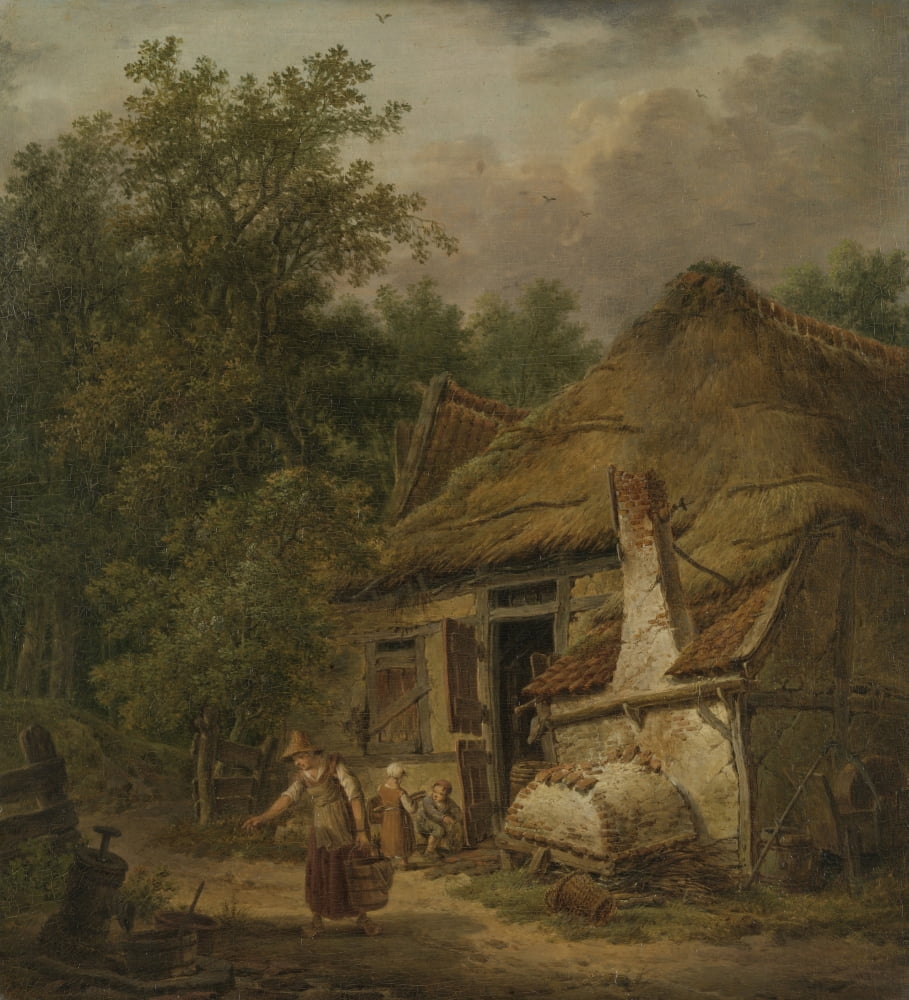 Farmhouse Near Helvoirt Canvas Art - (18 x 24)