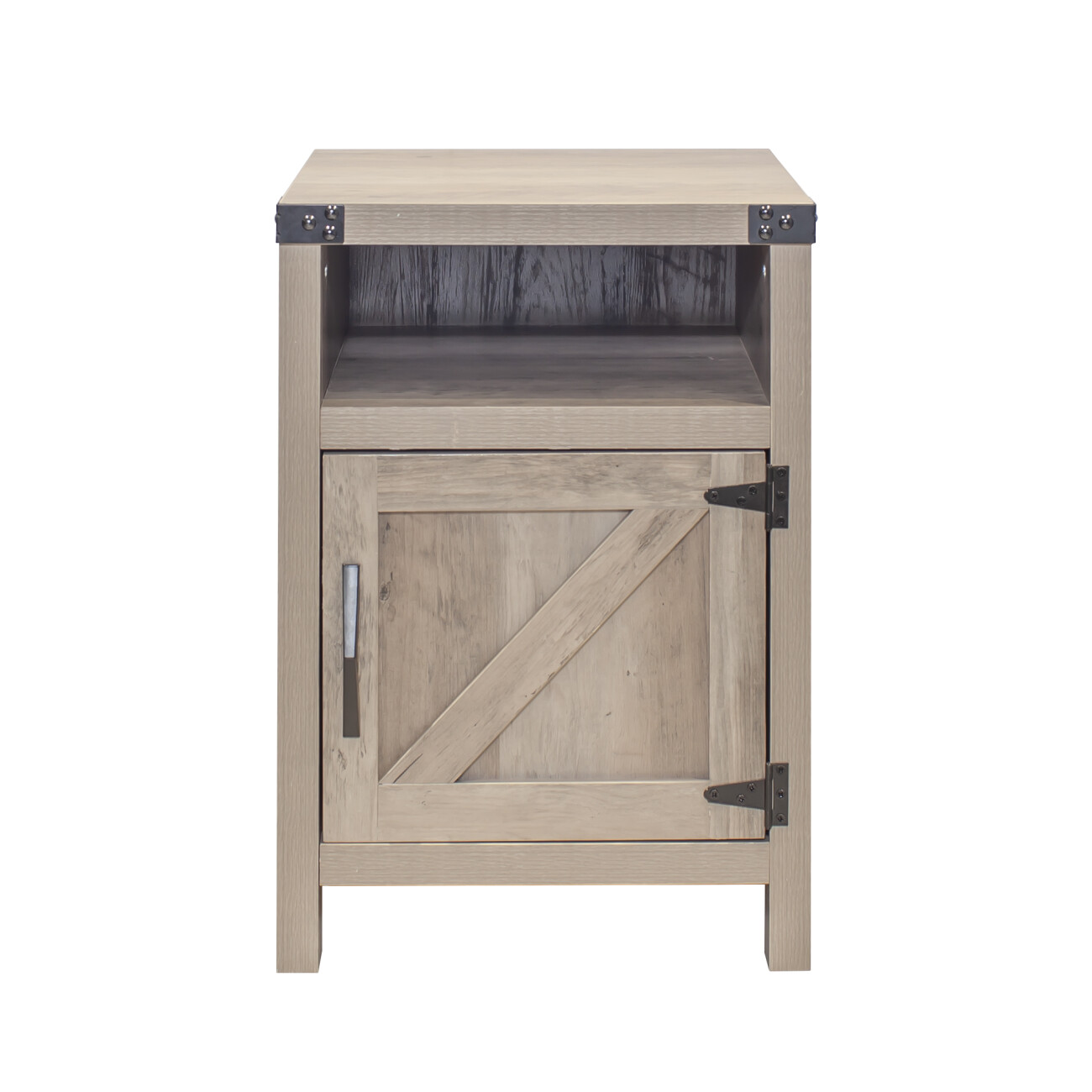 Farmhouse Nightstand, Rustic Oak End Table Side Table Side