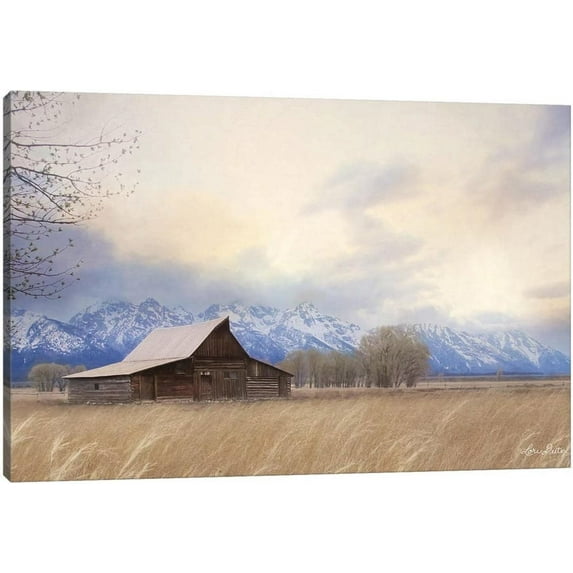 Farmhouse Old Barn Canvas Wall Art, Farmhouse Pictures Wall Decor, Vintage Barn Pictures Canvas Wall Art, Rustic Landscape Wall Art for Country Room Decor, Farmhouse Style Wall Decor 12x18 Inches