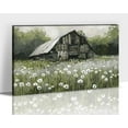thumbnail image 1 of Farmhouse Old Truck Wall Art Home Farmhouse Decor, Blue Truck Canvas Print Barn White Floral Rustic Pictures for Walls, Country Artwork Living Room Wall Art Bedroom Decor 12x18 Inches, 1 of 6
