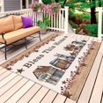 thumbnail image 1 of Farmhouse Outdoor Rug for Patio/Deck/Porch, Non-Slip Large Area Rug 5 x 7 Ft, Country Star Barn Berry Brown Wood Plank Indoor Outdoor Rugs Washable Area Rugs, Reversible Camping Rug Carpet Runner, 1 of 8
