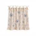 thumbnail image 1 of Farmhouse Oven Curtain with Ties & Ruffle Trim Blue Dandelion Cozy Stove Skirt for Cabinet Seasonal & Everyday Kitchen Decor, 1 of 4