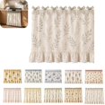 thumbnail image 1 of Farmhouse Oven Decorative Cloth, Lace Ruffle Stove Dust Cover Curtain with Bowknot for Kitchen Appliance Decoration, 1 of 8