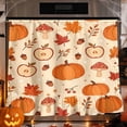 thumbnail image 1 of Farmhouse Oven Skirt Curtain, Cotton‑Blend Fall Pumpkin Mushroom Stove Curtain, Self‑Adhesive Oven Curtain Skirt 30 x 25.2 Inch, 1 of 9