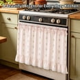 thumbnail image 1 of Farmhouse Oven Skirt Curtain with Lace Ruffle Boho Floral & Greenery Cotton Blend Stove Cover Kitchen Appliance Cover Stove Skirt Curtain Decorative Kitchen Accessory for Cottage Kitchen, 1 of 3